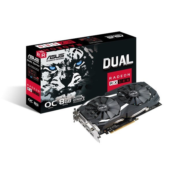 ASUS RX580 DUAL OC 8GB DDR5