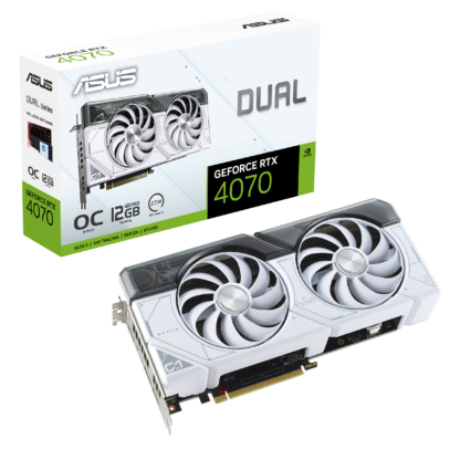 ASUS RTX4070 DUAL OC 12GB GDDR6X WHITE