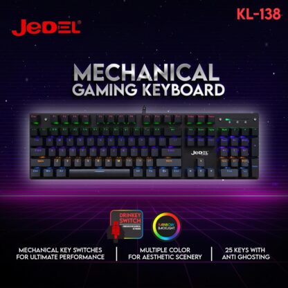 JEDEL KL138 DRINKEY KIWI SWITCH MECHANICAL KEYBOARD