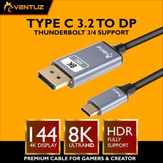 VENTUZ TYPE C TO DP 2M