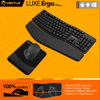 VENTUZ LUXE ERGO KEYBOARD MOUSE COMBO