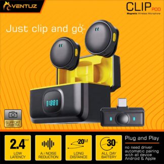 VENTUZ MICROPHONE MAGNETIC CLIP POD