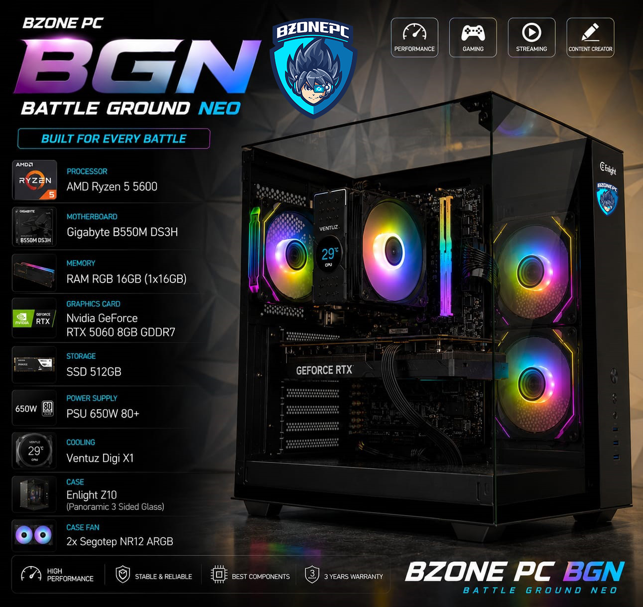 BZONE PC BGN - BATTLE GROUND NEO