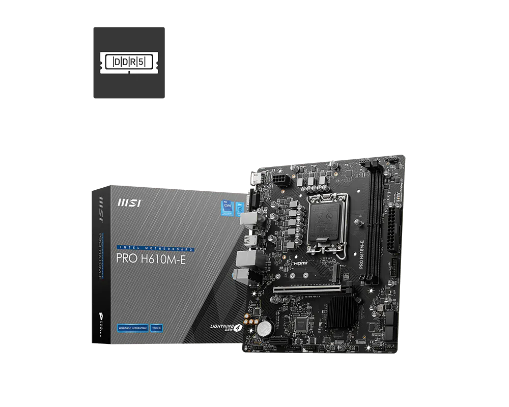 MSI PRO H610M-E D5