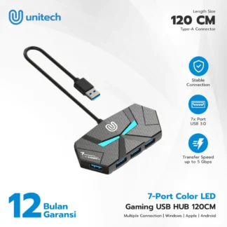 UNITECH USB HUB 3.0 7 PORT ROBOTIC